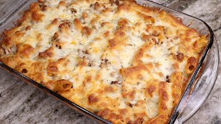 The Secret To Make The BEST Baked Rigatoni  Cheesy Baked Rigatoni Recipe [upl. by Tatiana]