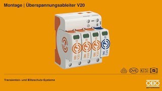 Montage Überspannungsableiter V20 – OBO Bettermann [upl. by Pesvoh]