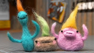 Needle Felting  Super Basics  How to Needle Felt [upl. by Merriott76]