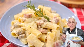 Rigatoni with Sausage and Prosciutto in a Cream Sauce [upl. by Yetsirhc]