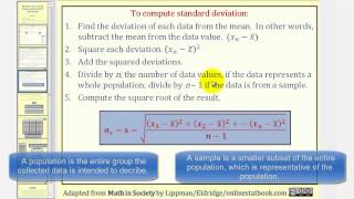 Measuring Variation Range and Standard Deviation [upl. by Aeniah311]