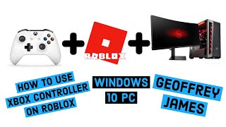 Roblox Xbox One Controller For Windows 10 PC  How to connect Bluetooth or Wired [upl. by Ardni]