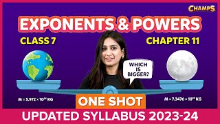 Exponents and Powers  ONE SHOT  Chapter 11  Class 7  BYJUS [upl. by Boynton]