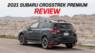 2021 Subaru Crosstrek Premium  New Car Review  Black Hills Test Drive [upl. by Hailahk]