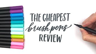 The Cheapest Brush Pens Review [upl. by Angus]