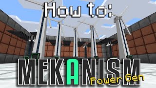 How to Mekanism  Power Generation Minecraft 1165 [upl. by Harrod392]