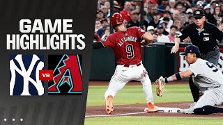 Yankees vs Dbacks Game Highlights 4224  MLB Highlights [upl. by Anissa295]