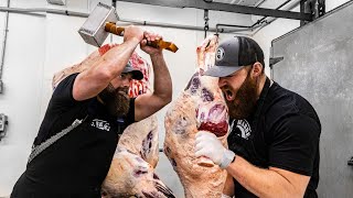 The Bearded Butchers Cook a Thors Hammer Beef Shank The Ultimate Barbecue Challenge [upl. by Royce139]