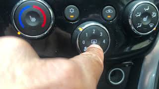 Chevrolet Trax  How to turn the air conditioning and the heater onoff [upl. by Egreog520]