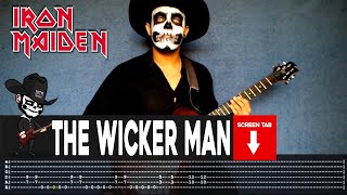 【IRON MAIDEN】 The Wicker Man  cover by Masuka  LESSON  GUITAR TAB [upl. by Blader577]