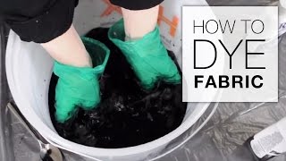 How to Dye Fabric Immersion Dye Technique Tutorial [upl. by Magavern452]