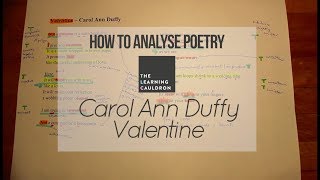 Carol Ann Duffys quotValentinequot  How to Analyse Poetry [upl. by Annor]