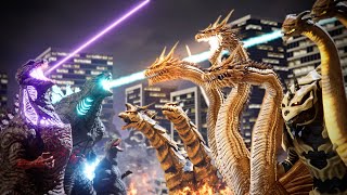 EVOLUTION of KING GHIDORAH GODZILLA Size Comparison 19642019 [upl. by Cheadle]