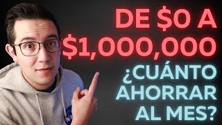 ¿Cuánto debes ahorrar al mes para juntar 1 MILLÓN DE PESOS [upl. by Aihsenat]