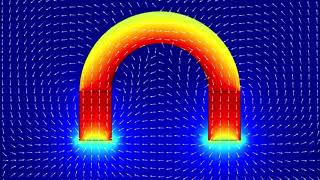 Modelling a horseshoe permanent magnet using Comsol Multiphysics [upl. by Corb388]