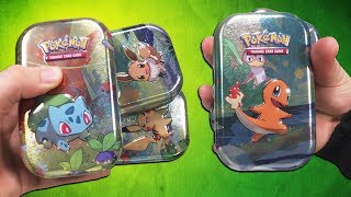 Opening ALL 5 Kanto Friends Mini Tins [upl. by Athalee232]