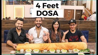 Biggest Dosa Challenge ft Triggered Insaan  Sankalp Restaurant [upl. by Barney]