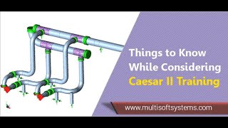 CAESAR II Course  Pipe Stress Analysis  A PIPE STRESS ANALYSIS SOFTWARE [upl. by Jeffers689]