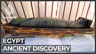 Egypt unveils 3000yearold coffins at Saqqara necropolis [upl. by Laenej809]