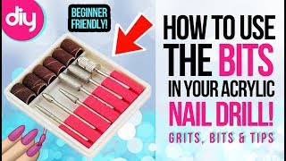 How to Use Acrylic Nail Drill Bits [upl. by Swithin]