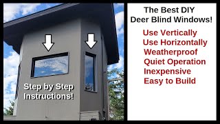 Deer Hunting Box Blind Window Build  The DIY Solution [upl. by Animlehliw]