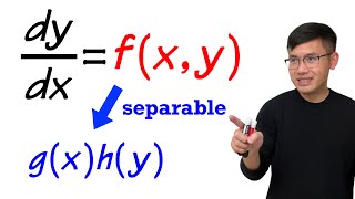 Separable Differential Equation introduction amp example [upl. by Remoh139]