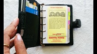 My Filofax Chameleon Mini Wallet Setup [upl. by Ilene]