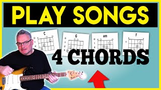 Guitar Lessons For Beginners C G Am F Guitar Chords [upl. by Arahsat]