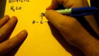 Lewis Dot Structure of CH2O methanal or formaldehyde [upl. by Adnahsam]