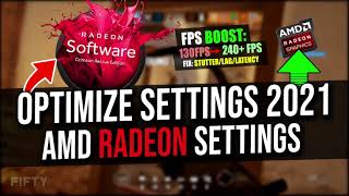 Best AMD Radeon Setting Optimizations For Gaming BOOST FPS 2022 [upl. by Eisset300]