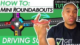 Mini Roundabouts Explained and Demonstrated  Driving Tutorial  Updated 2023 [upl. by Noevart]