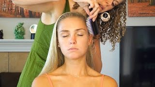 ☺ Relaxing Hair Brushing amp Scalp Massage Sounds Stress Relief  Whisper 3D Binaural ASMR Ear to Ear☺ [upl. by Ydnim]