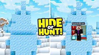 I made a SECRET Minecraft ICE SPIKE base Hide Or Hunt [upl. by Schouten246]