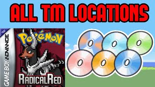 All TM Locations  Pokemon Radical Red [upl. by Amathiste]