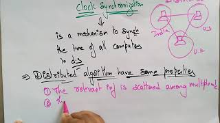 Clock Synchronisation  Distributed Systems  Lec49  Bhanu Priya [upl. by Linet868]