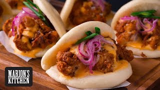 Spicy Fried Chicken Bao Buns  Marions Kitchen [upl. by Ross501]