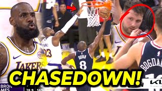 BLOCK BY JAMES FOR THE WIN Lumabas ang KULIT ni Luka Doncic  Clippers vs Lakers [upl. by Ashjian]