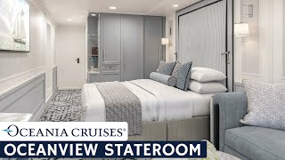 Oceania Sirena  Ocean View Stateroom Full Walkthrough Tour amp Review  4K [upl. by Aleacim]