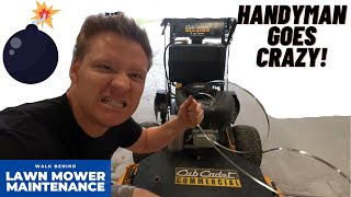 How To Fix A Lawn Mower Recoil Spring Cub Cadet  HANDYMAN HEADQUARTERS [upl. by Nilved131]