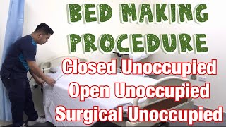 Unoccupied Bed Making Procedure [upl. by Enomar]