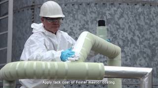 Application of Foster mastic coating [upl. by Clapper]