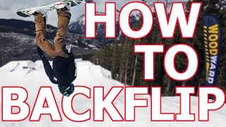 How To Layout a Backflip  Snowboarding Trick Tutorial [upl. by Kubiak]