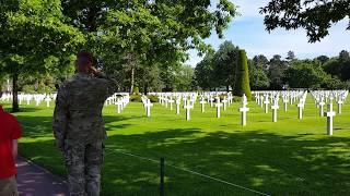 Taps in the Normandy American Cemetery [upl. by Zhang]