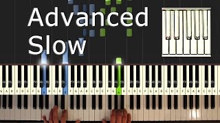 Bellas Lullaby  Piano Tutorial Easy SLOW  Twilight  How To Play Synthesia [upl. by Attenaz623]