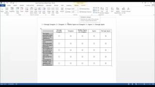 Creating a Likert Scale with bubble answer options in Microsoft Word [upl. by Hazrit538]