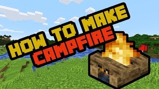 How to Make and Use a Campfire in Minecraft Survival 2020 [upl. by Atirehc]