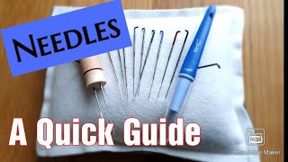 A QUICK GUIDE TO NEEDLE FELTING NEEDLES Needle Felting For Beginners [upl. by Bethel]