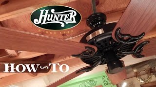 How To Install A Ceiling Fan  Hunter Original [upl. by Riamo]