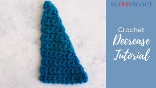 Crochet Decrease Tutorial [upl. by Alyag]