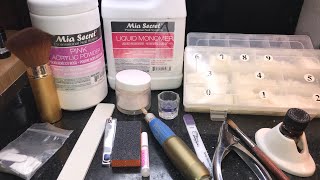 Acrylic Nails For Beginners  Supplies Needed To Do Nails [upl. by Garcia]